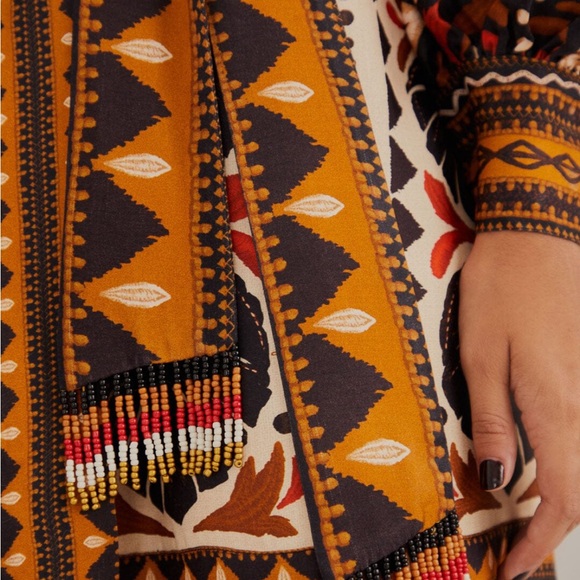 FARMRIO Multicolor Tapestry Garden V
Neck Mini Dress - Picture 9 of 12